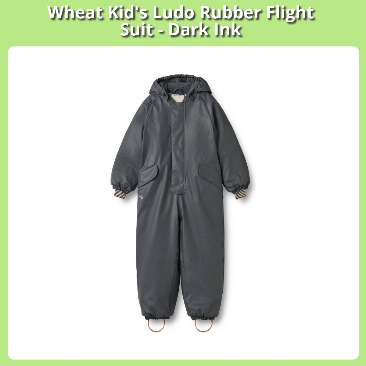 Anmeldelse af Wheat Kid's Ludo Rubber Flight Suit - Dark Ink