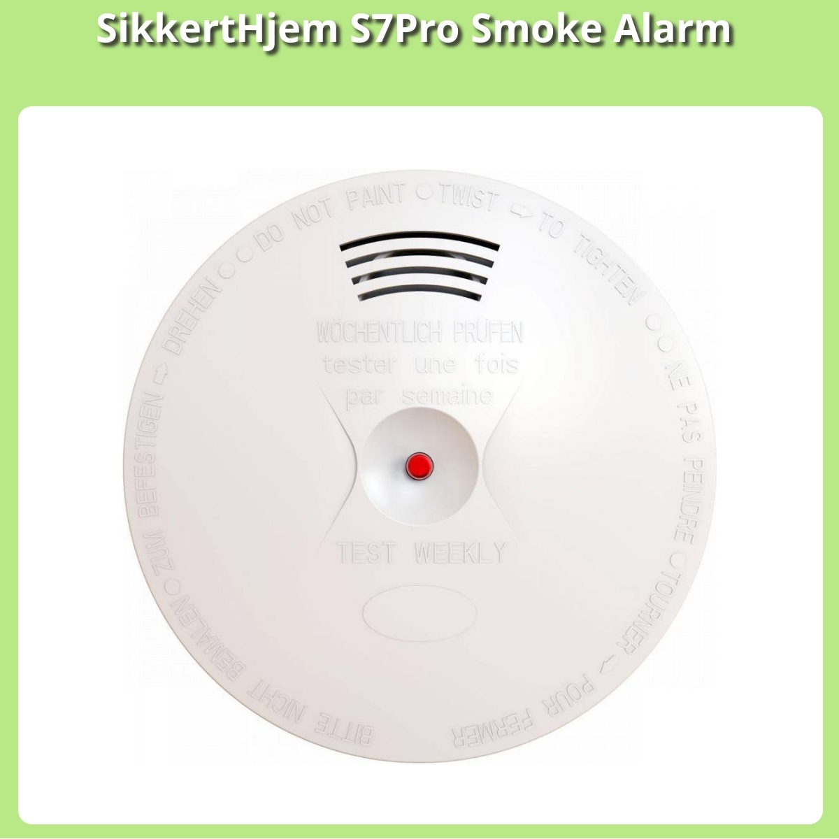 Anmeldelse af SikkertHjem S7Pro Smoke Alarm