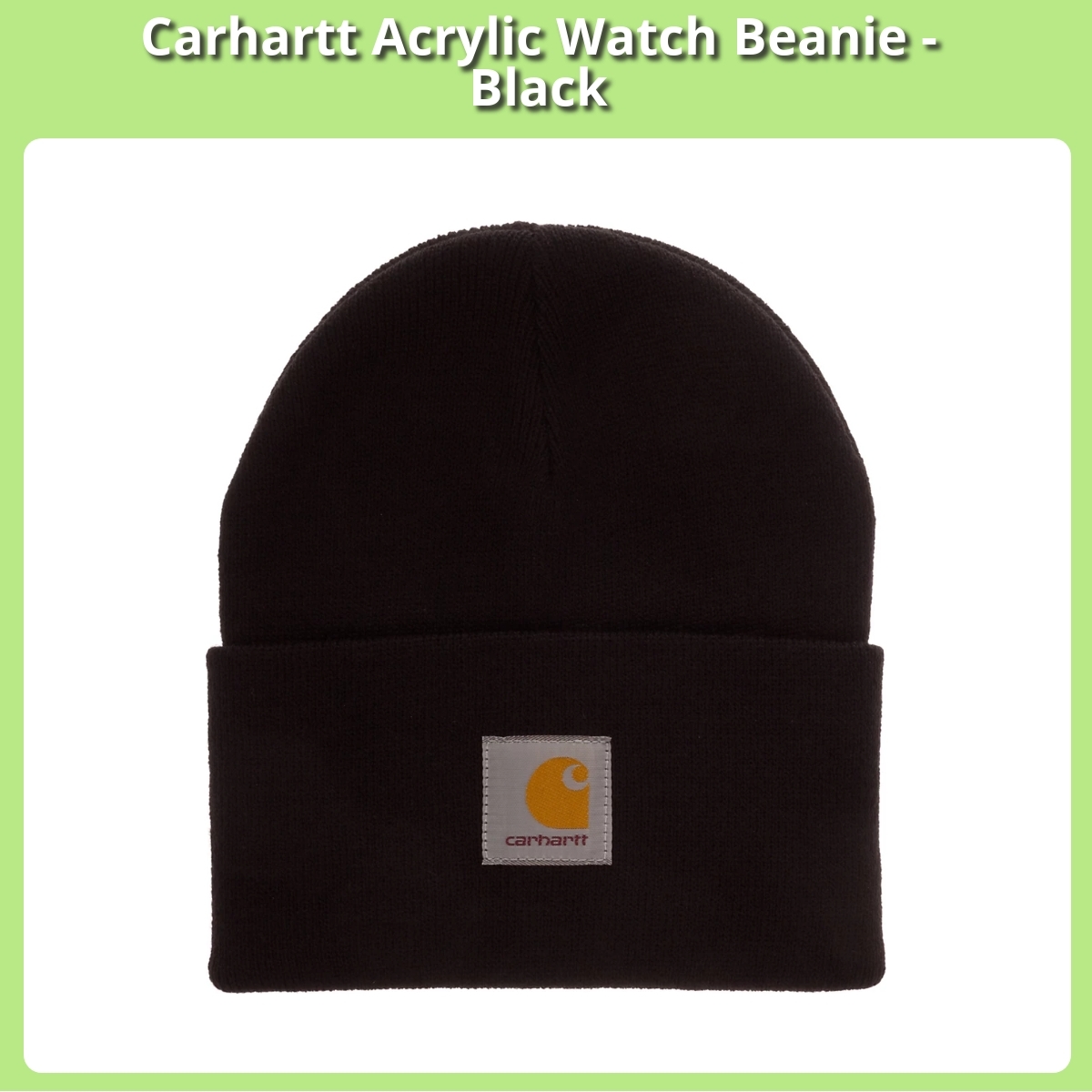 Anmeldelse af Carhartt Acrylic Watch Beanie - Black