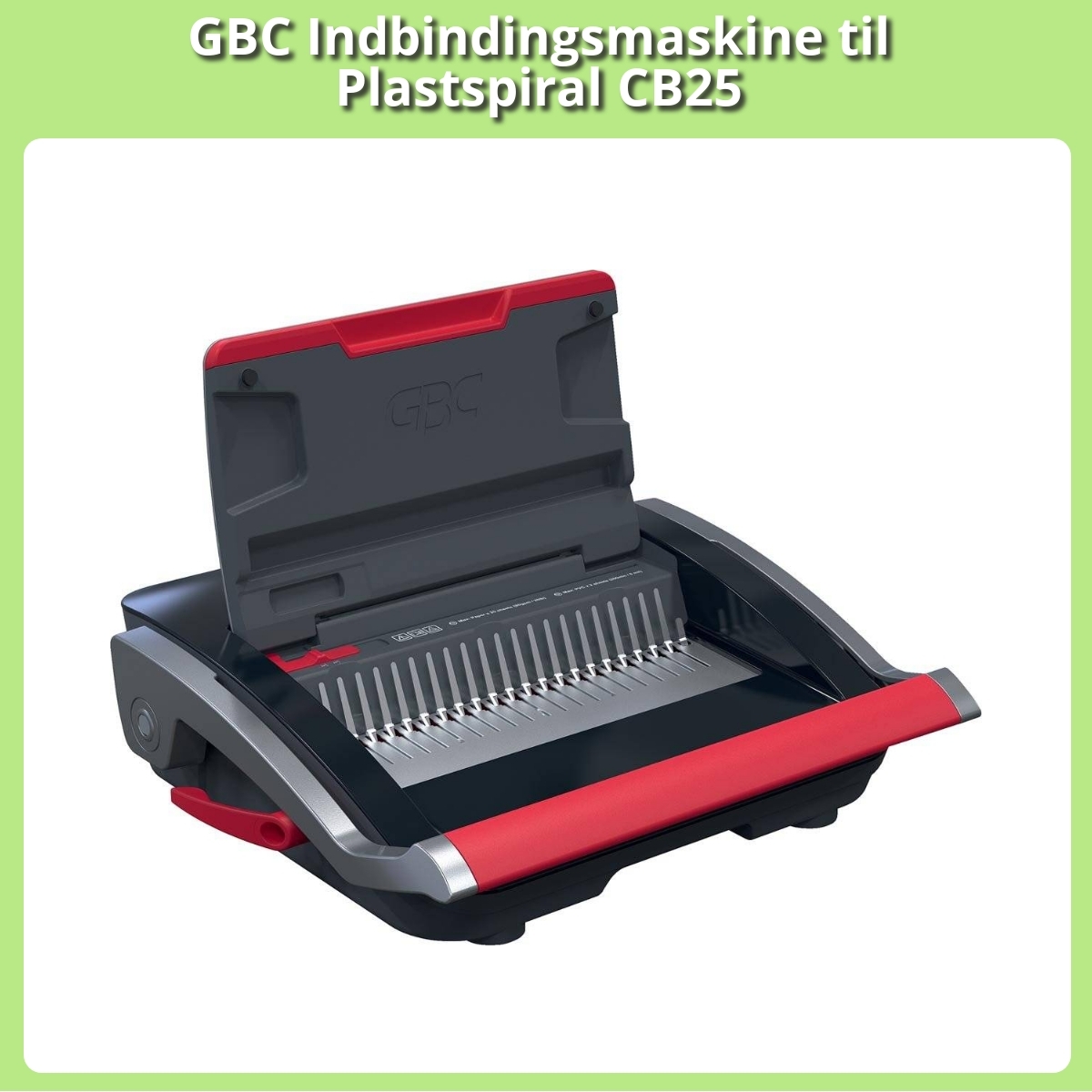 Anmeldelse af GBC Indbindingsmaskine til Plastspiral CB25