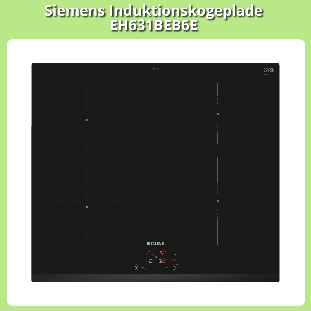 Anmeldelse af Siemens Induktionskogeplade EH631BEB6E
