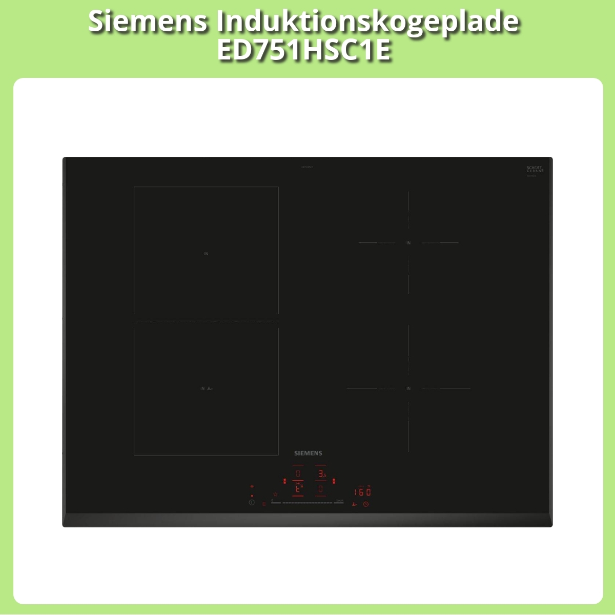 Anmeldelse af Siemens Induktionskogeplade ED751HSC1E