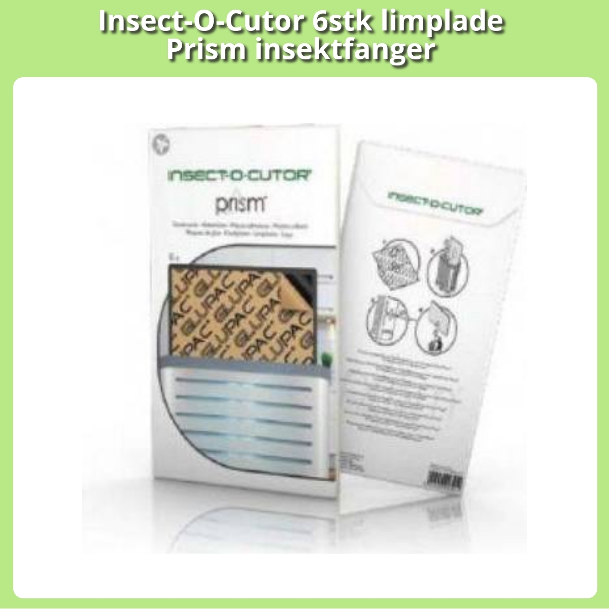 Anmeldelse af Insect-O-Cutor 6stk limplade Prism insektfanger