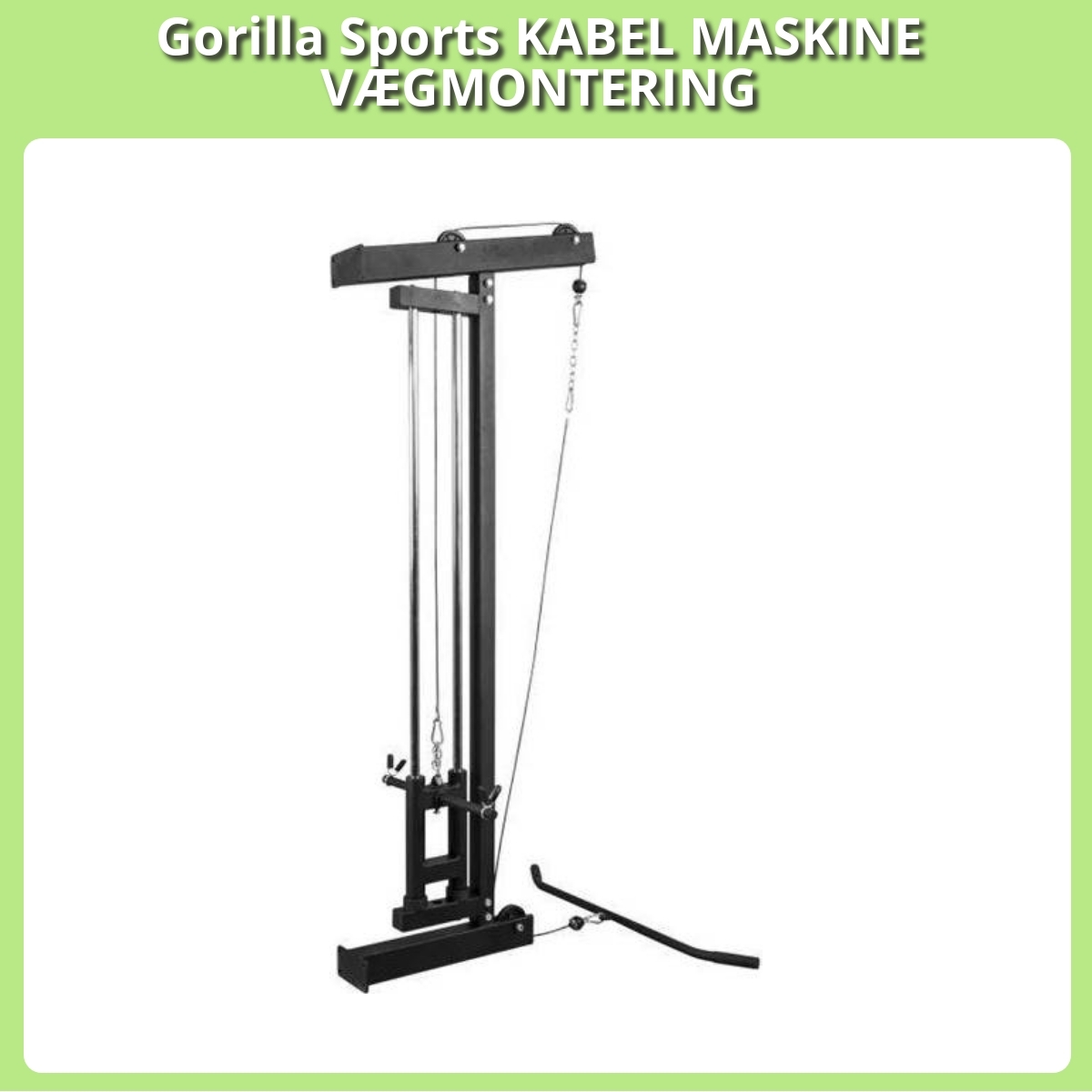 Anmeldelse af Gorilla Sports KABEL MASKINE VÆGMONTERING