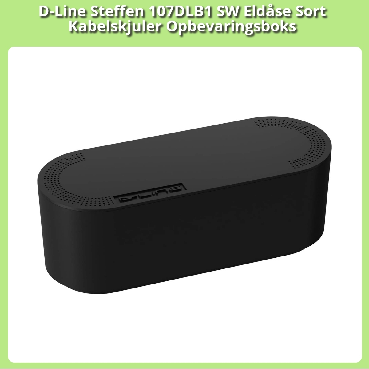 Anmeldelse af D-Line Steffen 107DLB1 SW Eldåse Sort Kabelskjuler Opbevaringsboks
