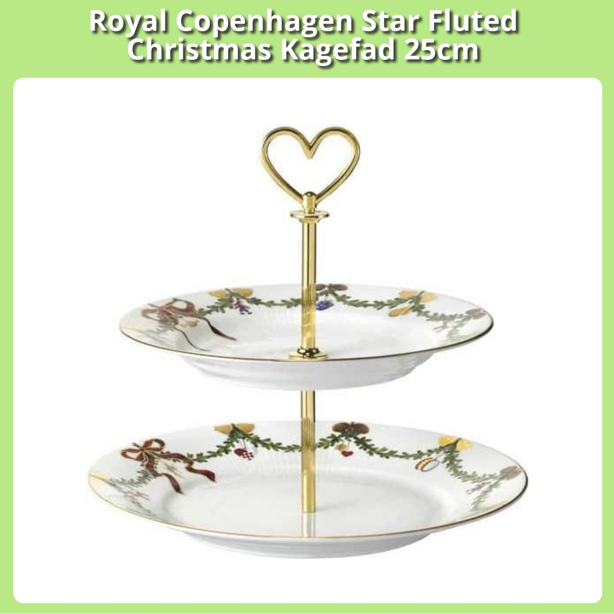 Anmeldelse af Royal Copenhagen Star Fluted Christmas Kagefad 25cm