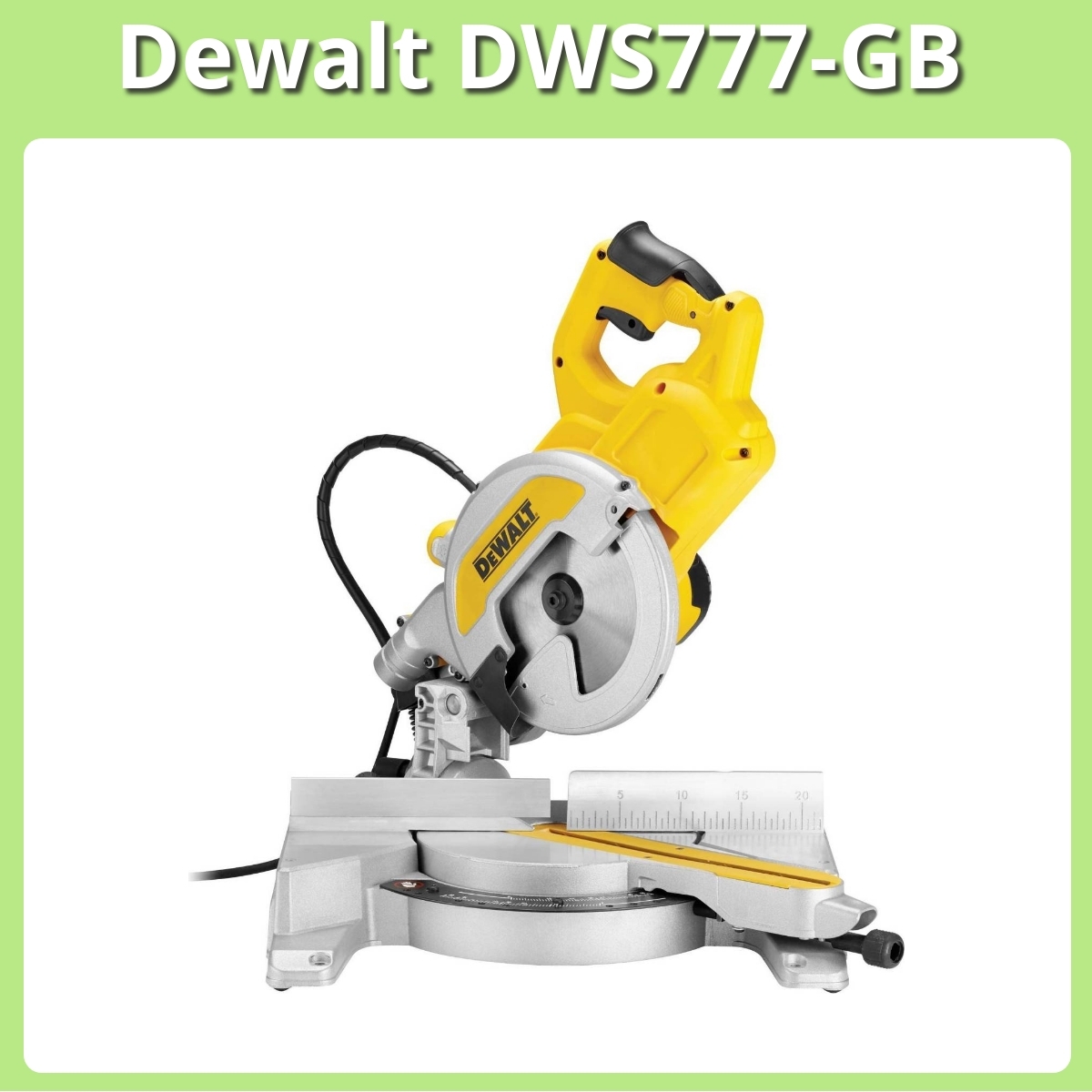 Anmeldelse af Dewalt DWS777-GB