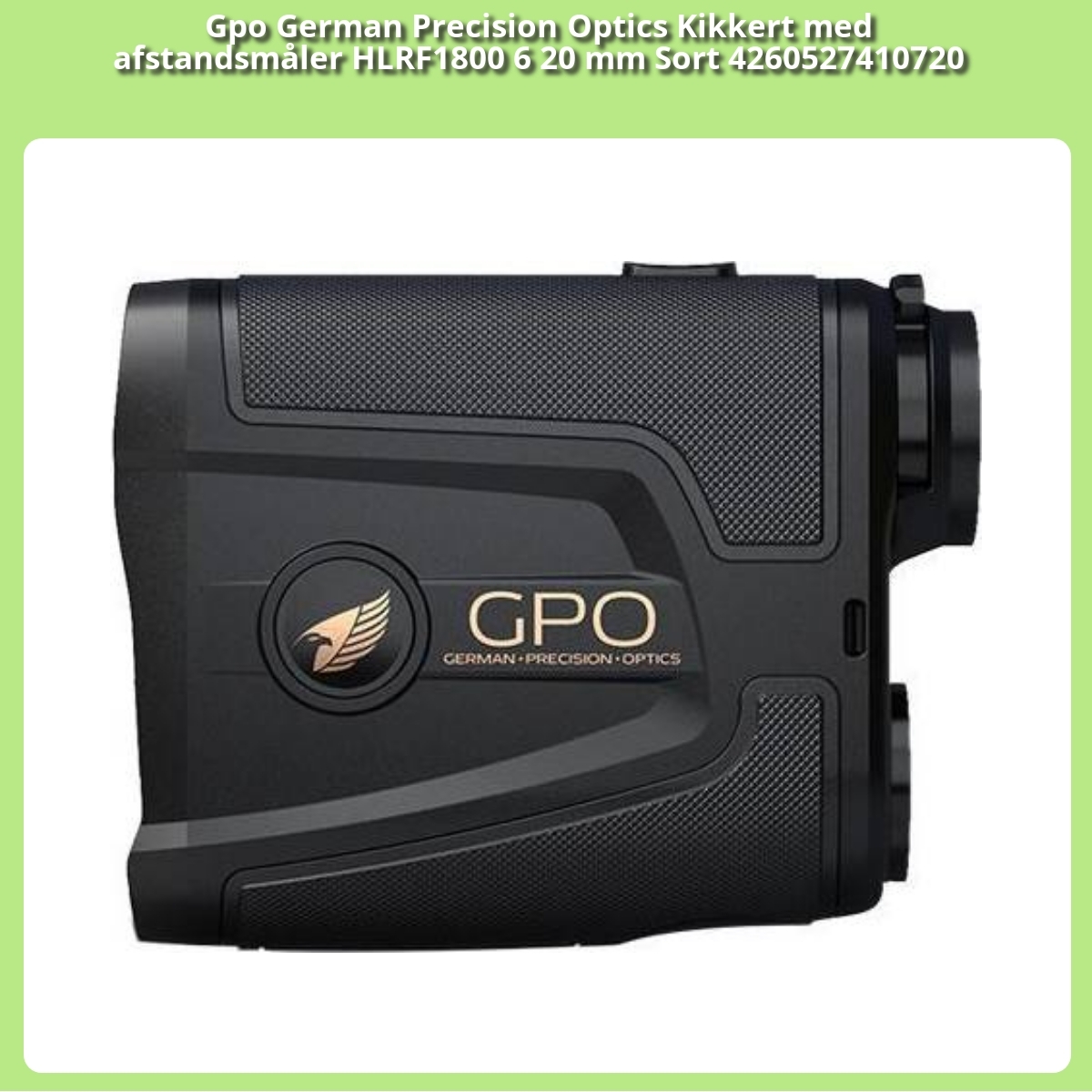 Anmeldelse af Gpo German Precision Optics Kikkert med afstandsmåler HLRF1800 6 20 mm Sort 4260527410720