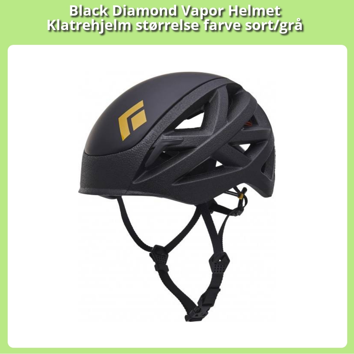 Anmeldelse af Black Diamond Vapor Helmet Klatrehjelm størrelse farve sort/grå