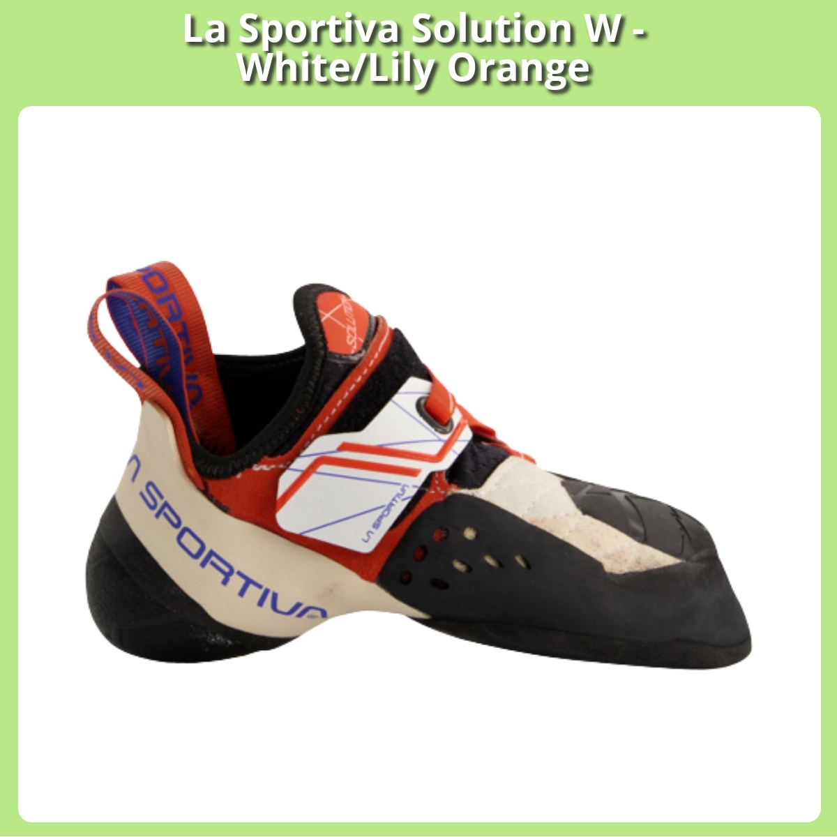 Anmeldelse af La Sportiva Solution W - White/Lily Orange
