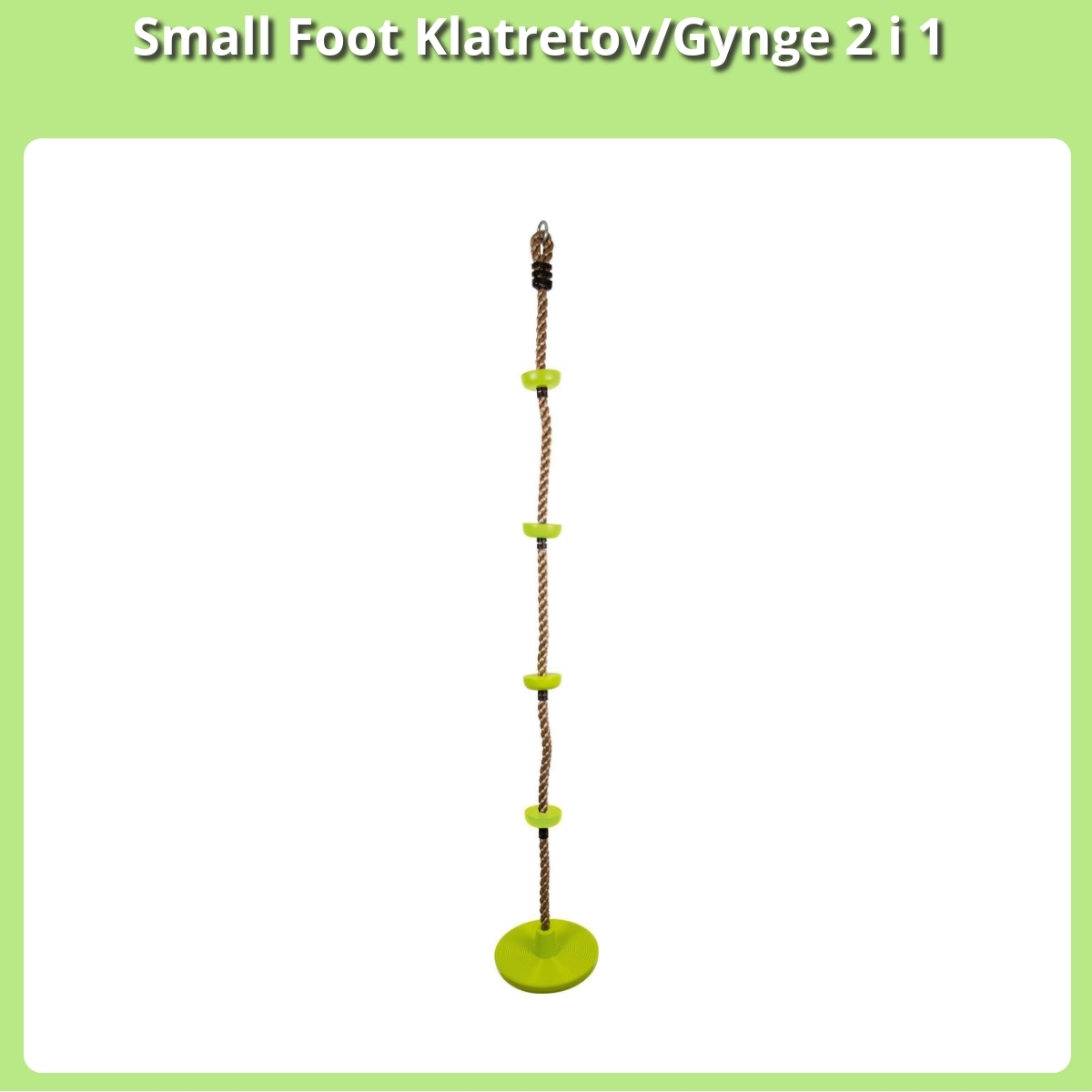 Anmeldelse af Small Foot Klatretov/Gynge 2 i 1