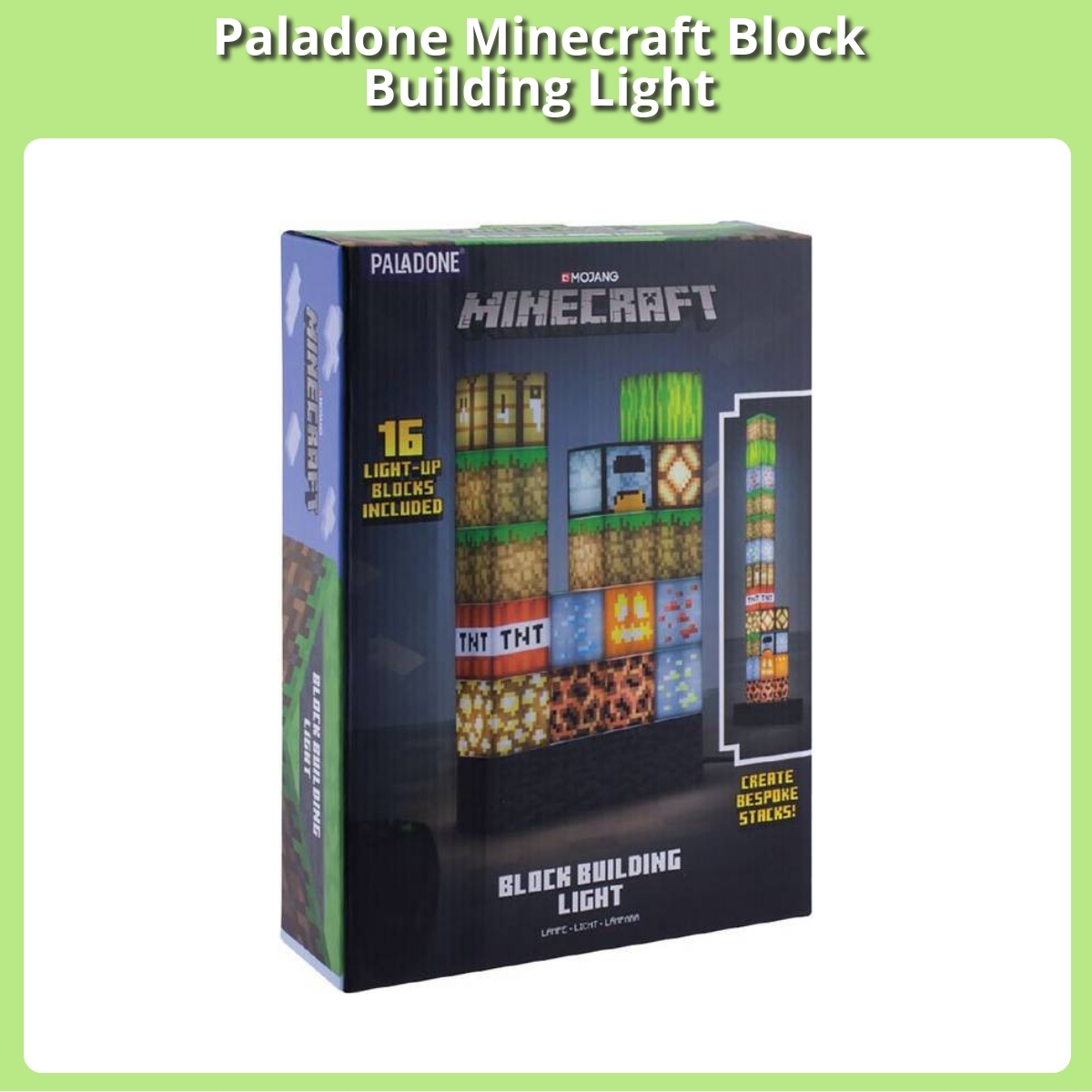 Anmeldelse af Paladone Minecraft Block Building Light