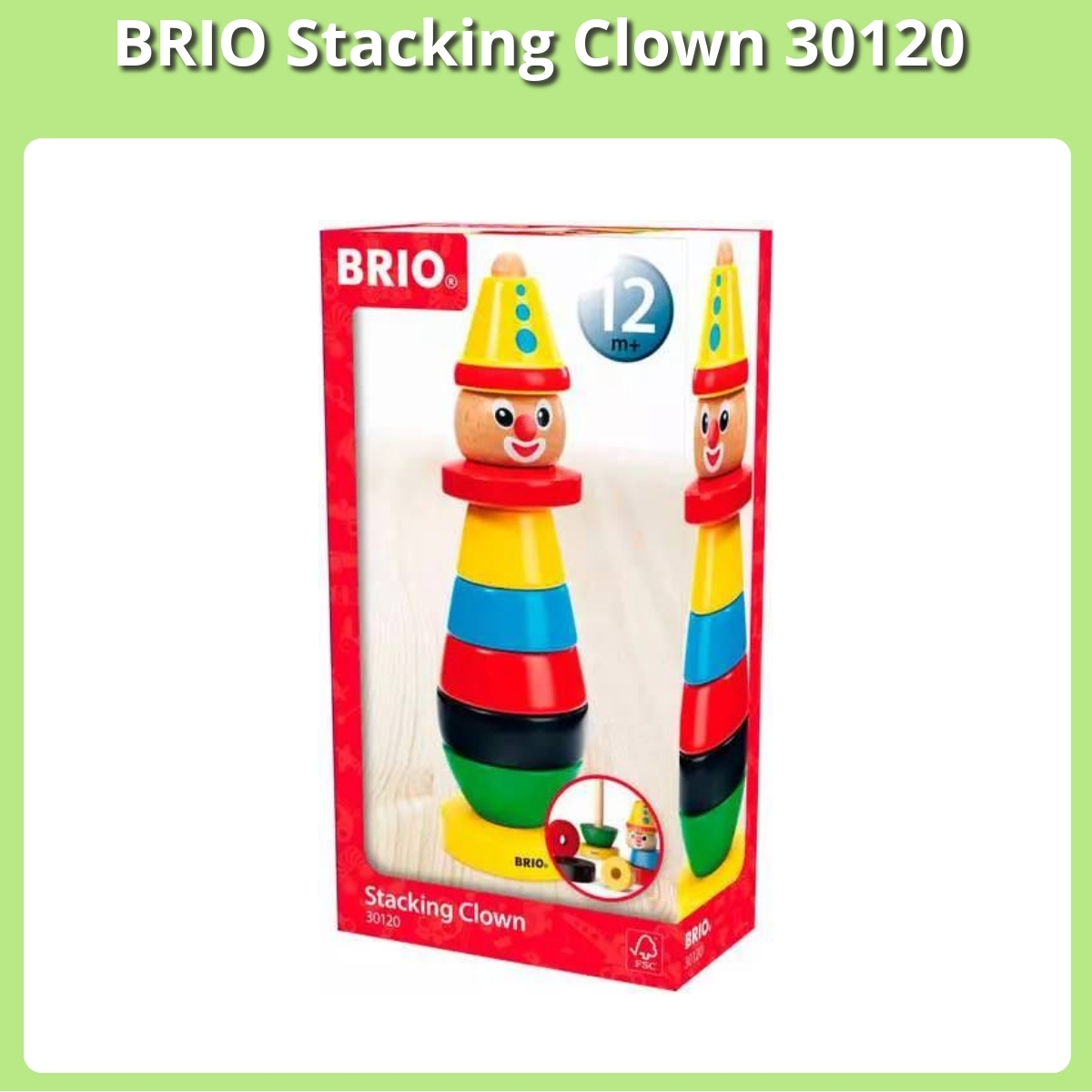 Anmeldelse af BRIO Stacking Clown 30120