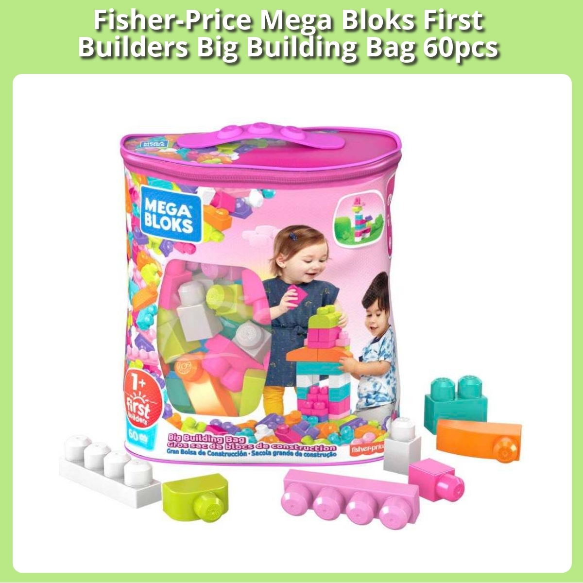 Anmeldelse af Fisher-Price Mega Bloks First Builders Big Building Bag 60pcs