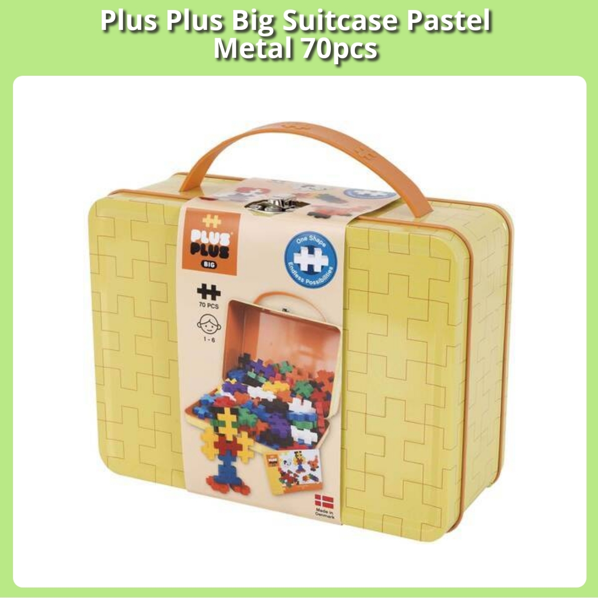 Anmeldelse af Plus Plus Big Suitcase Pastel Metal 70pcs
