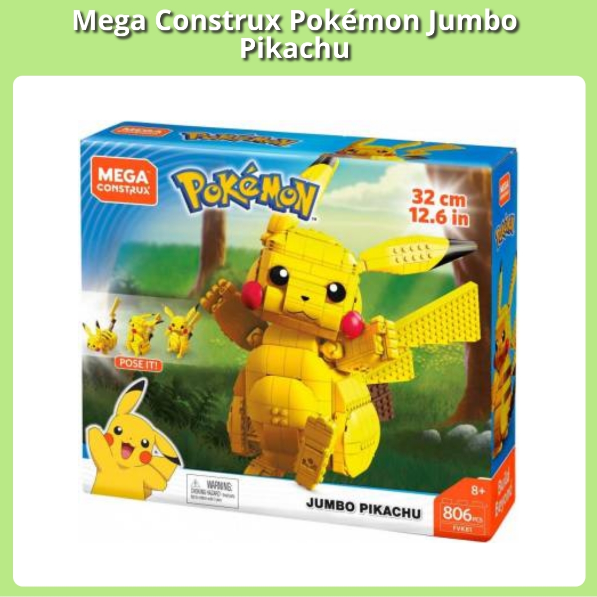 Anmeldelse af Mega Construx Pokémon Jumbo Pikachu