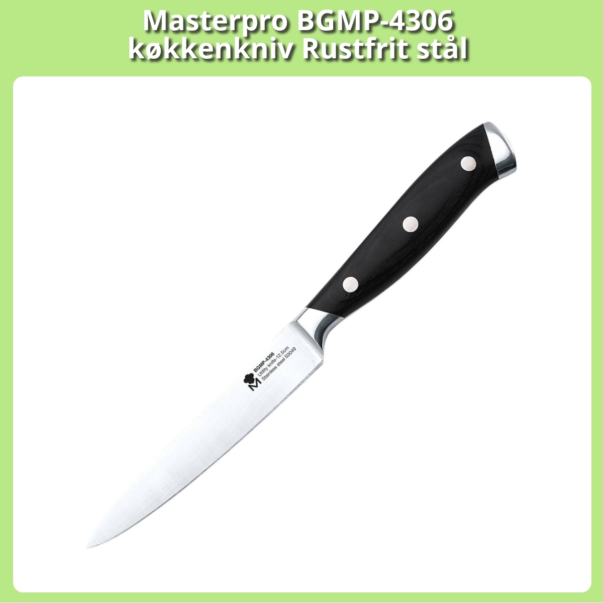 Anmeldelse af Masterpro BGMP-4306 køkkenkniv Rustfrit stål
