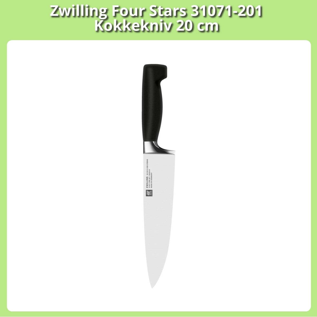 Anmeldelse af Zwilling Four Stars 31071-201 Kokkekniv 20 cm
