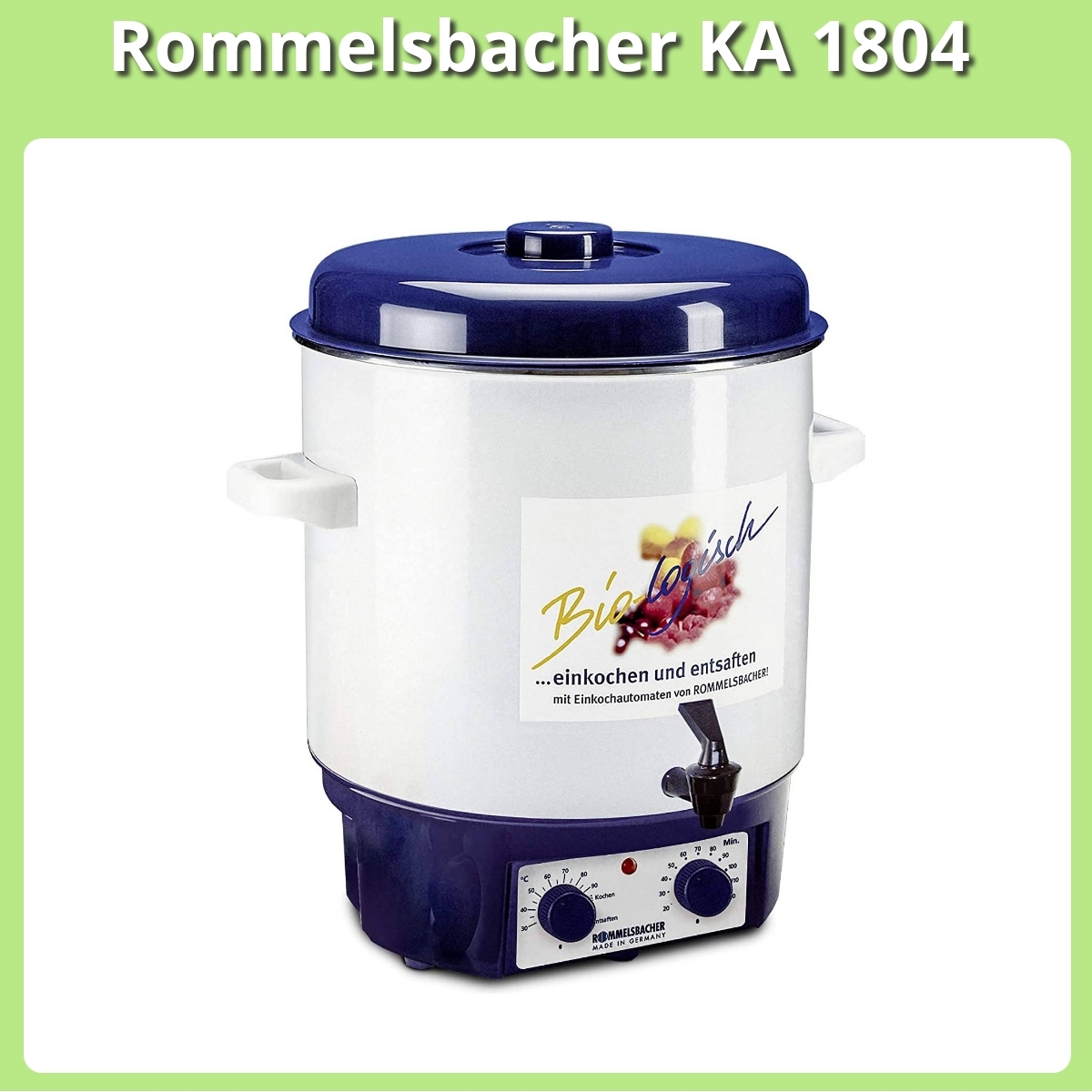 Anmeldelse af Rommelsbacher KA 1804