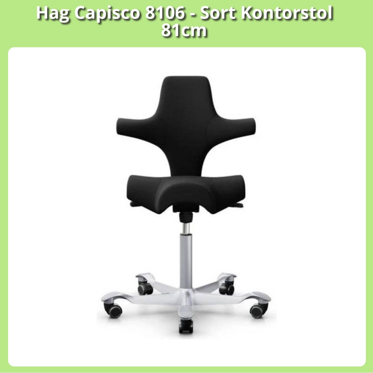 Anmeldelse af Hag Capisco 8106 - Sort Kontorstol 81cm