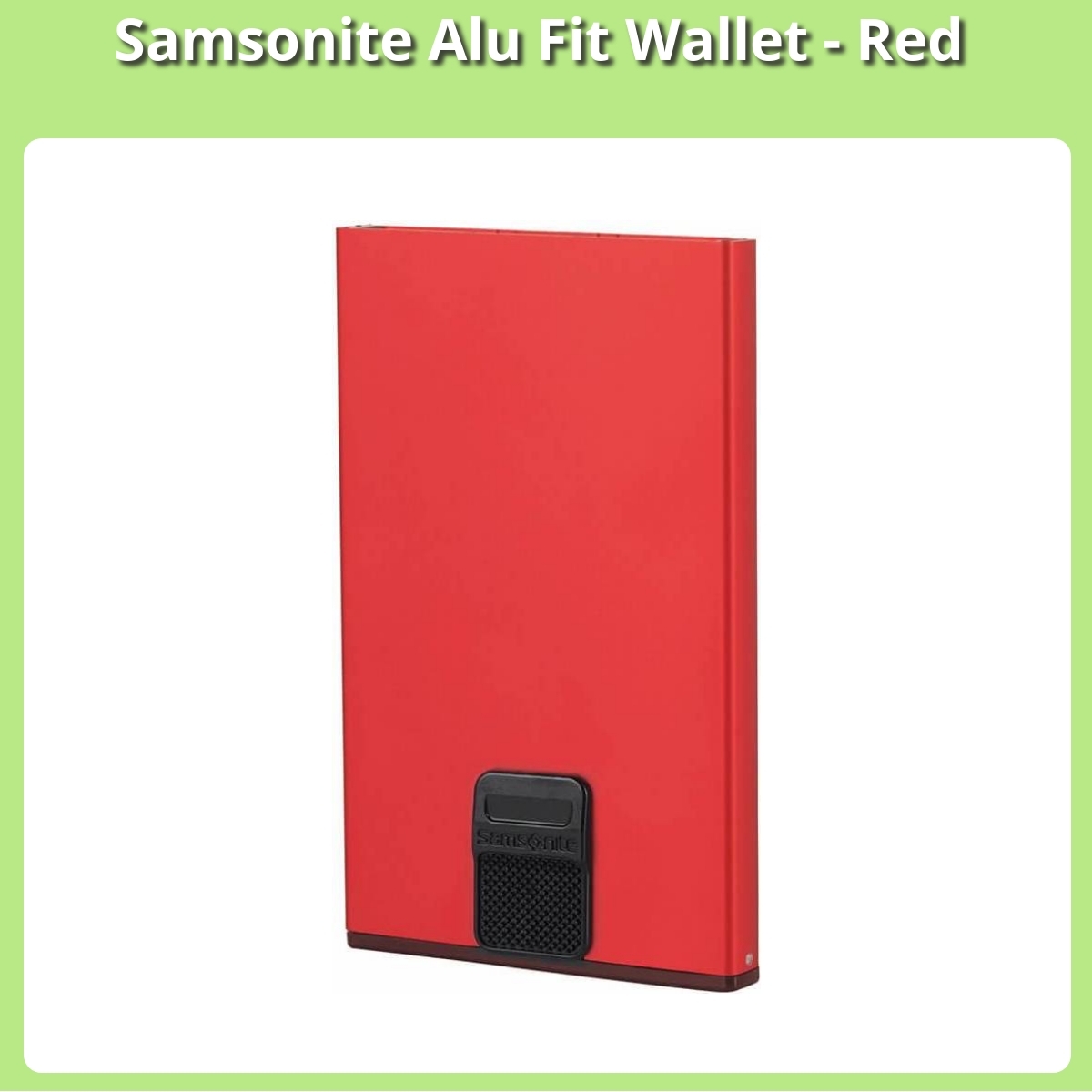 Anmeldelse af Samsonite Alu Fit Wallet - Red