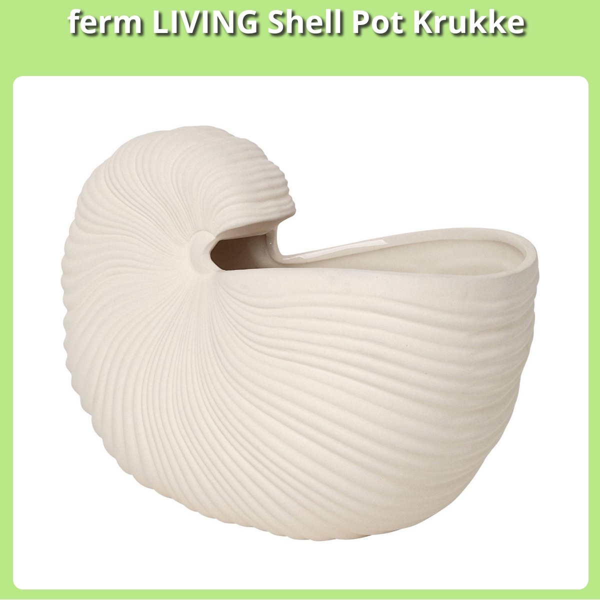 Anmeldelse af ferm LIVING Shell Pot Krukke