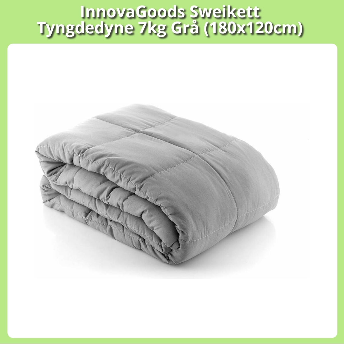 Anmeldelse af InnovaGoods Sweikett Tyngdedyne 7kg Grå (180x120cm)