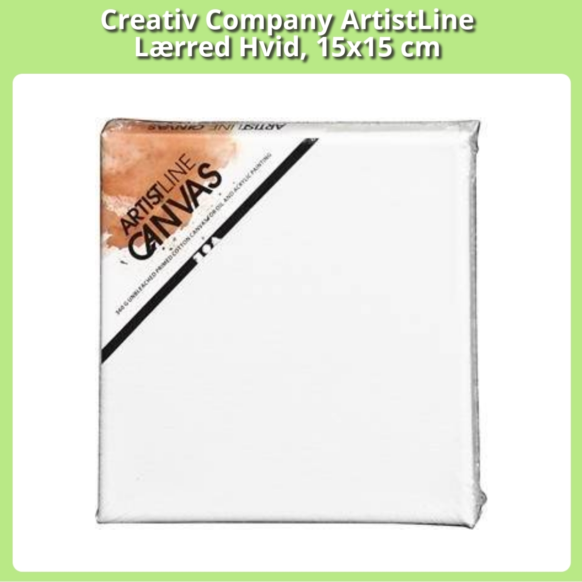 Anmeldelse af Creativ Company ArtistLine Lærred Hvid, 15x15 cm
