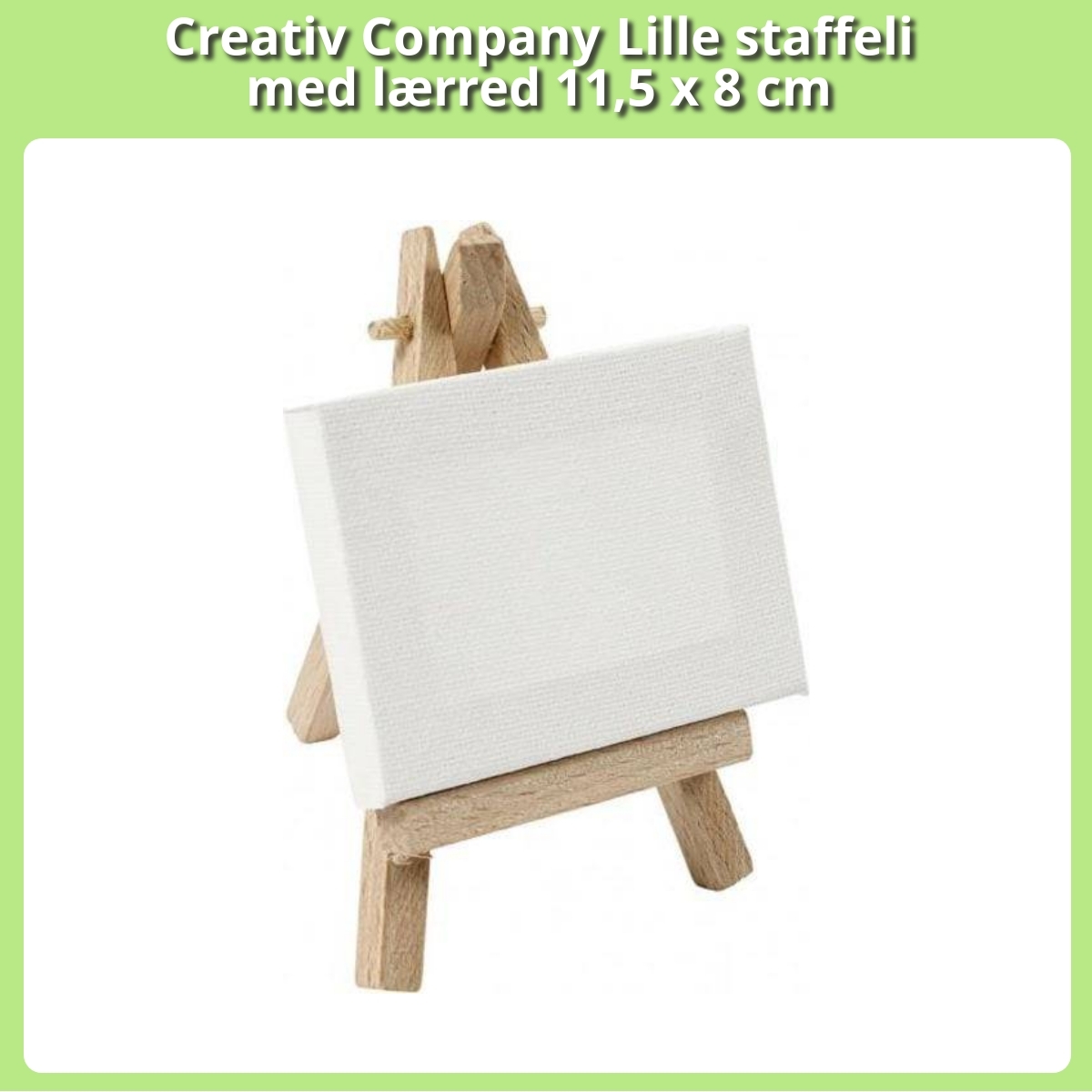 Anmeldelse af Creativ Company Lille staffeli med lærred 11,5 x 8 cm