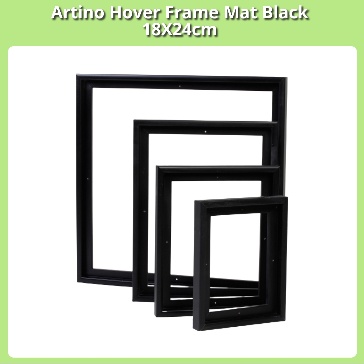 Anmeldelse af Artino Hover Frame Mat Black 18X24cm
