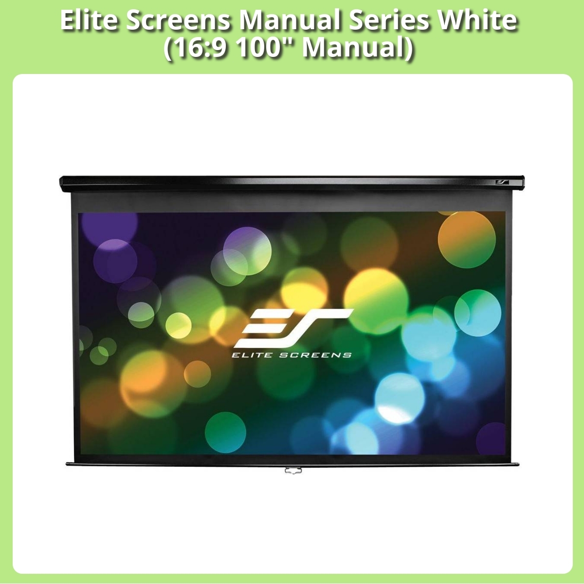Anmeldelse af Elite Screens Manual Series White (16:9 100