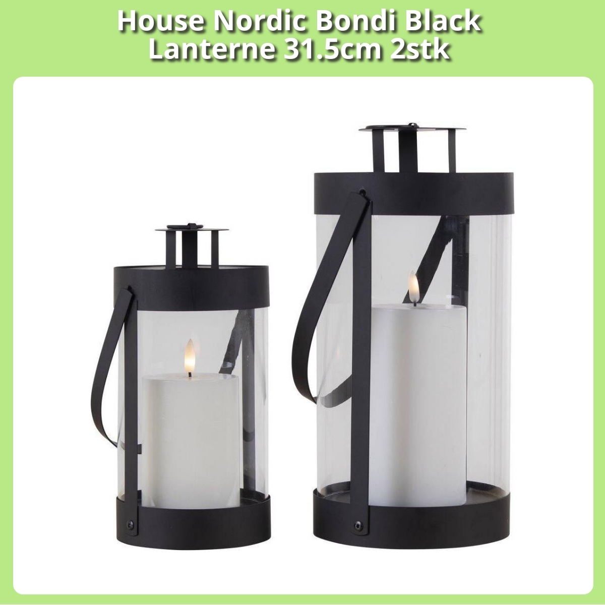 Anmeldelse af House Nordic Bondi Black Lanterne 31.5cm 2stk