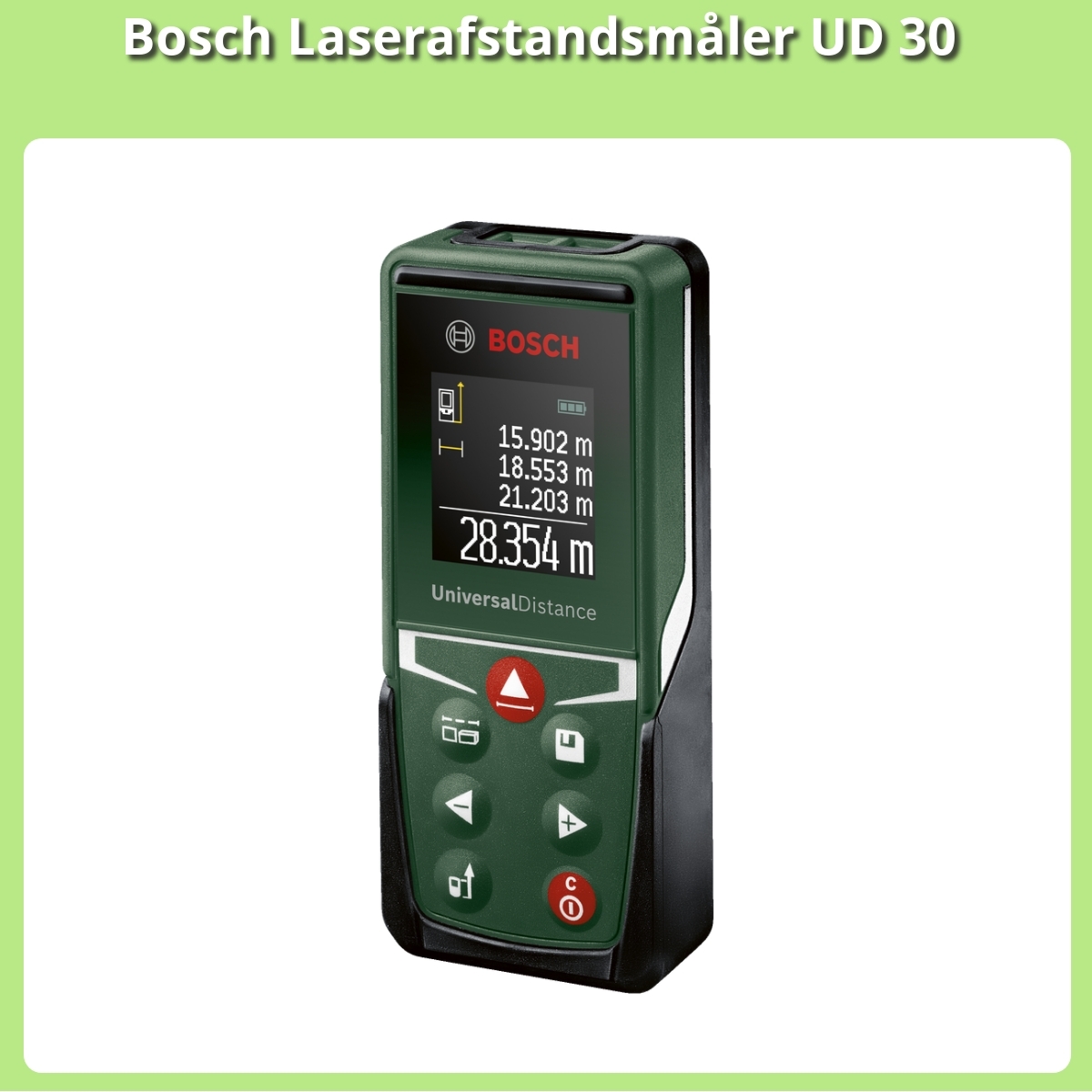 Anmeldelse af Bosch Laserafstandsmåler UD 30