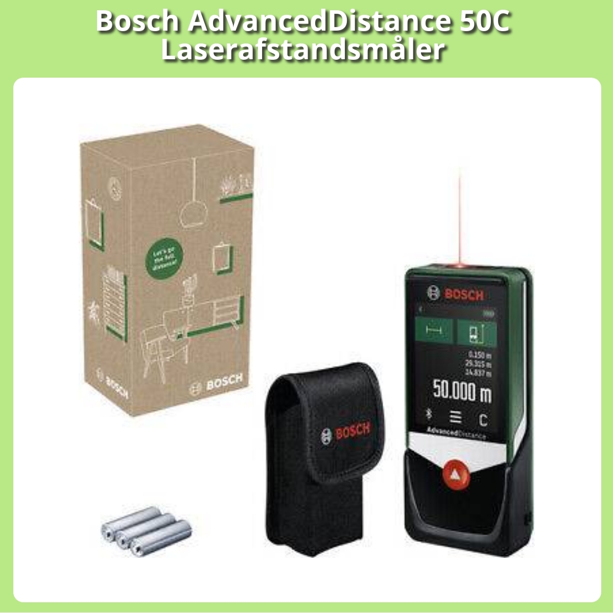 Anmeldelse af Bosch AdvancedDistance 50C Laserafstandsmåler