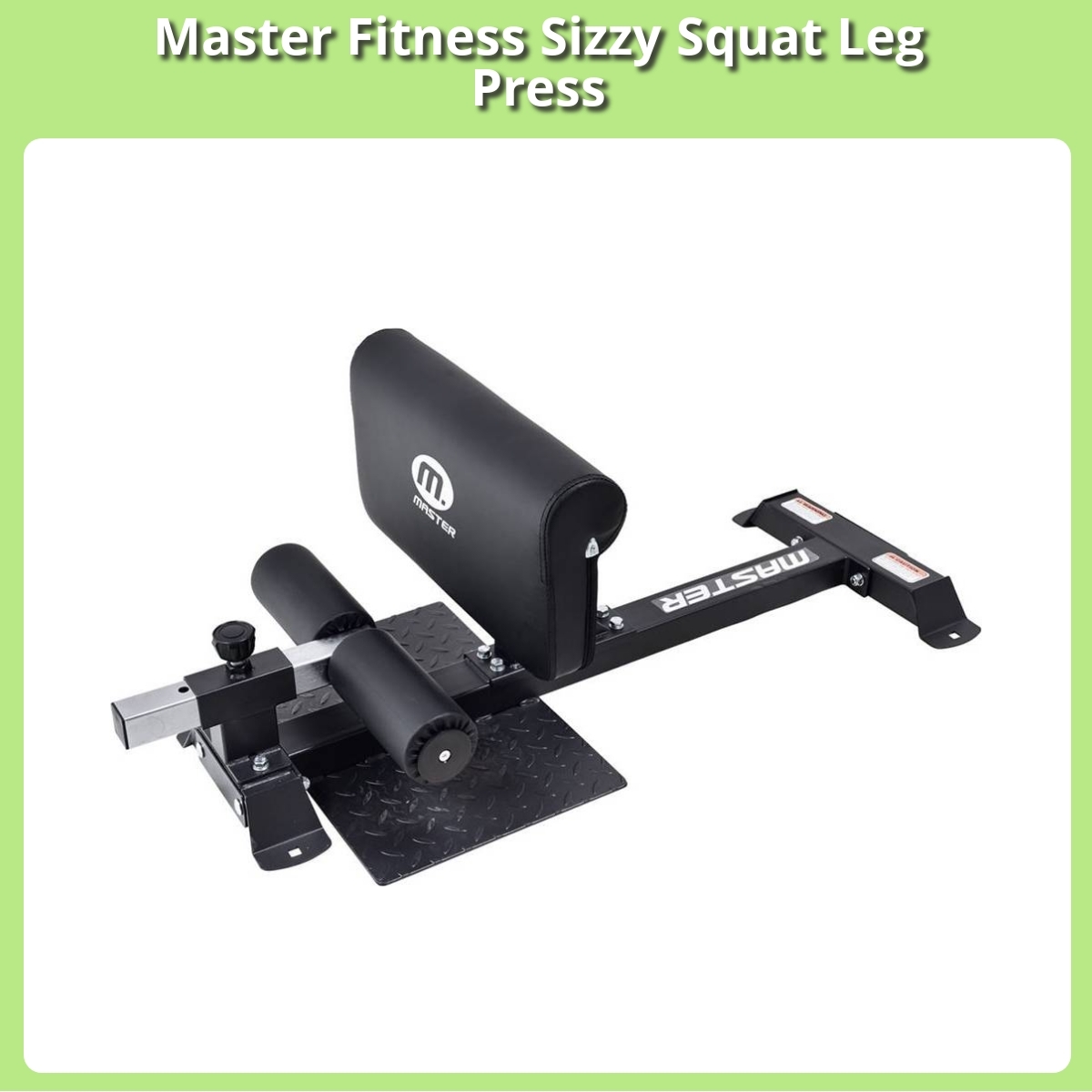 Anmeldelse af Master Fitness Sizzy Squat Leg Press