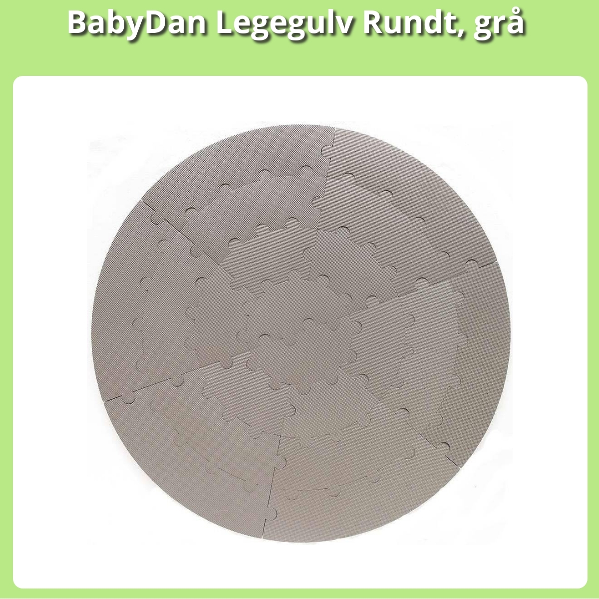 Anmeldelse af BabyDan Legegulv Rundt, grå