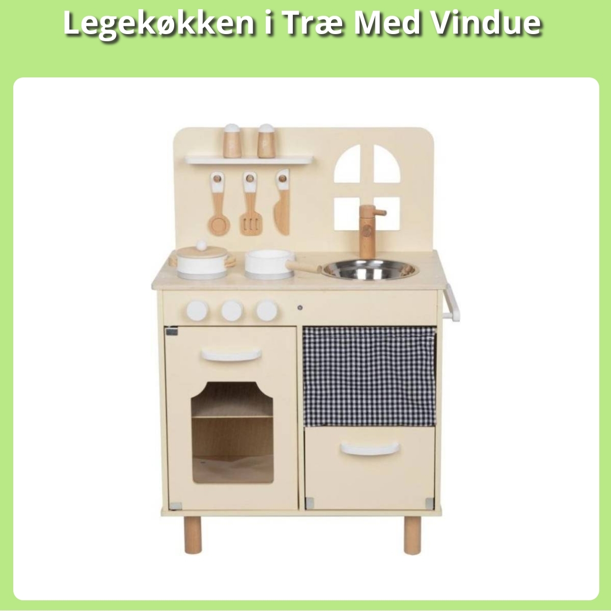 Anmeldelse af Legekøkken i Træ Med Vindue