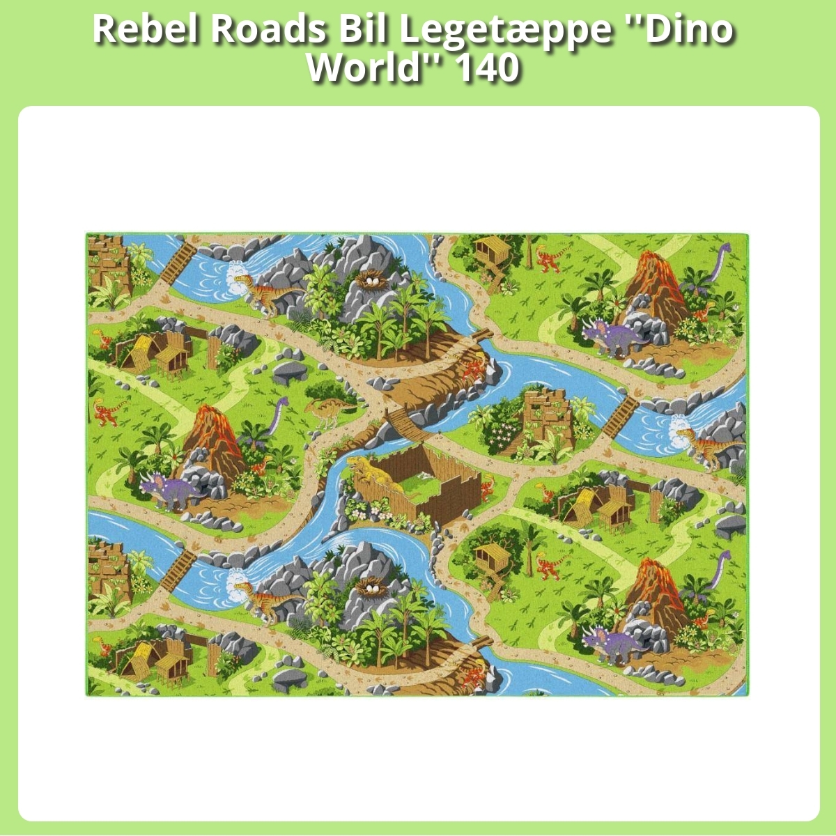 Anmeldelse af Rebel Roads Bil Legetæppe ''Dino World'' 140