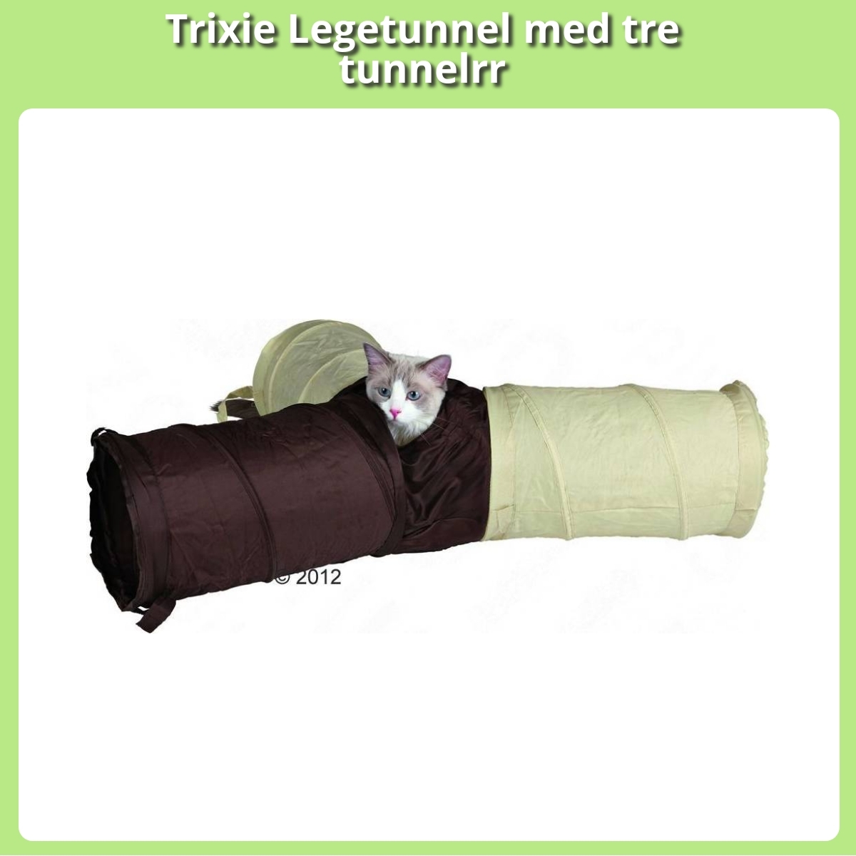 Anmeldelse af Trixie Legetunnel med tre tunnelrr