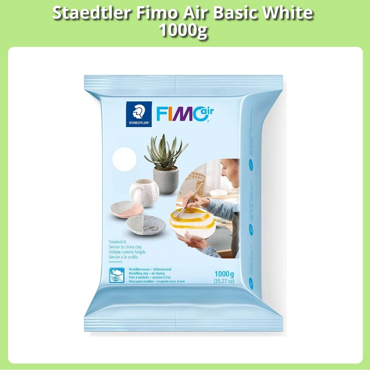 Anmeldelse af Staedtler Fimo Air Basic White 1000g