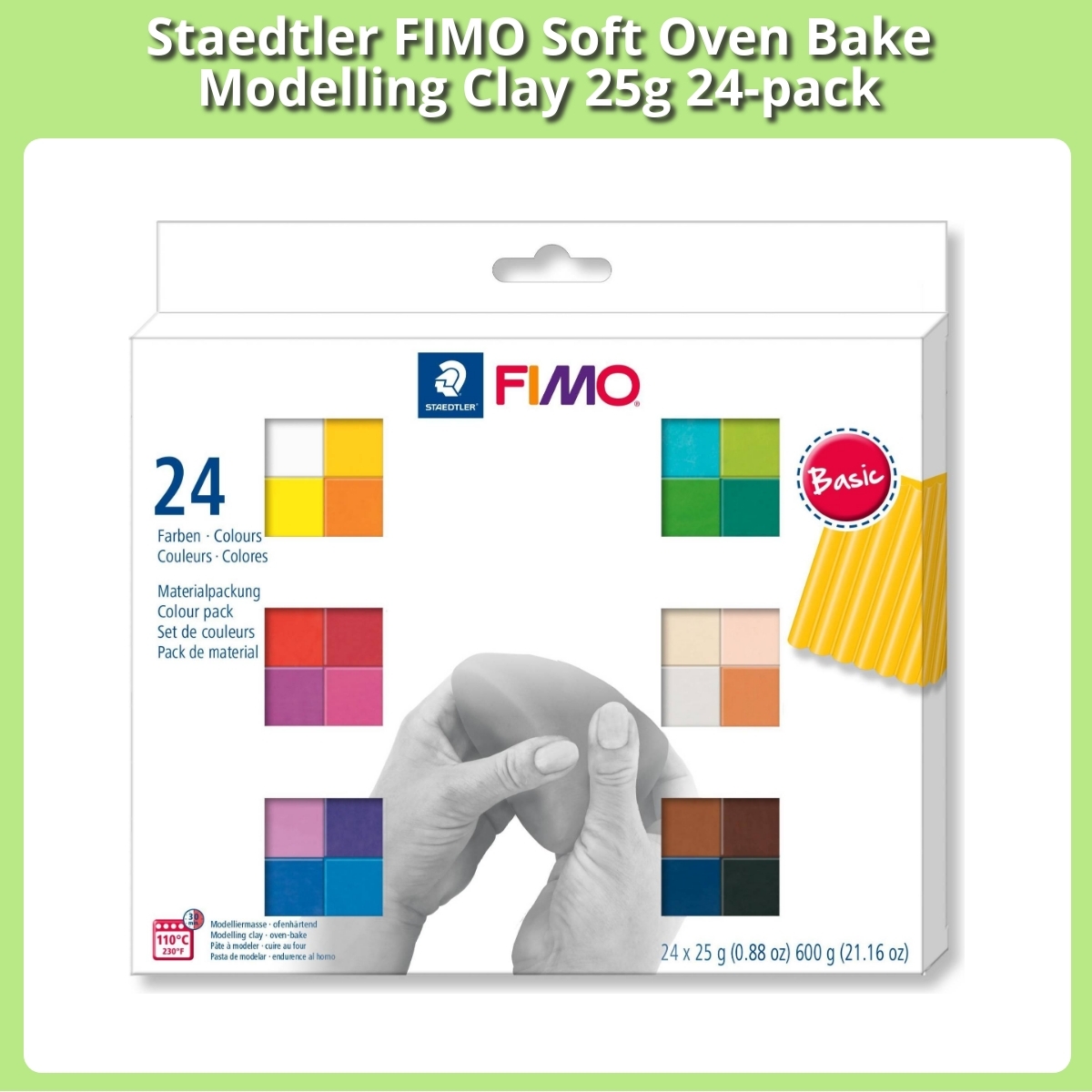 Anmeldelse af Staedtler FIMO Soft Oven Bake Modelling Clay 25g 24-pack