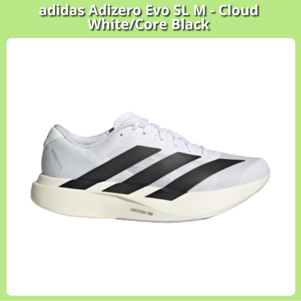 Anmeldelse af adidas Adizero Evo SL M - Cloud White/Core Black