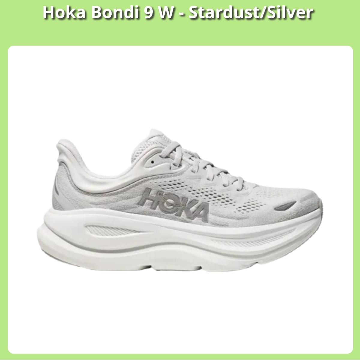 Anmeldelse af Hoka Bondi 9 W - Stardust/Silver