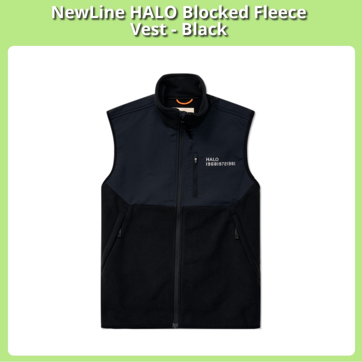 Anmeldelse af NewLine HALO Blocked Fleece Vest - Black