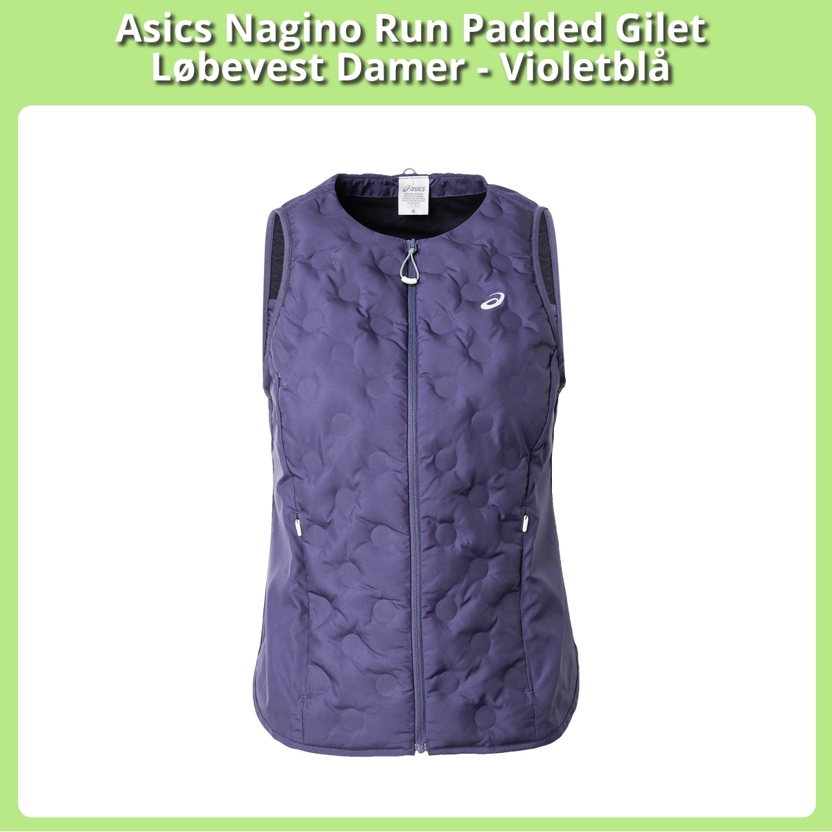 Anmeldelse af Asics Nagino Run Padded Gilet Løbevest Damer - Violetblå
