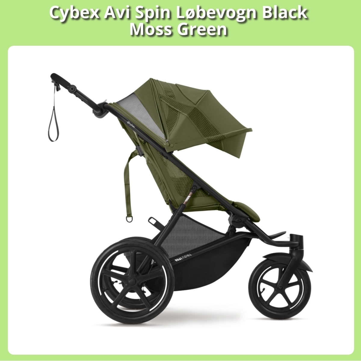 Anmeldelse af Cybex Avi Spin Løbevogn Black Moss Green