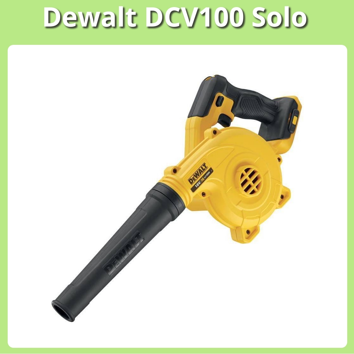Anmeldelse af Dewalt DCV100 Solo