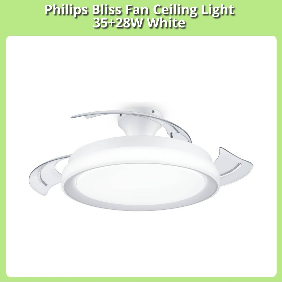 Anmeldelse af Philips Bliss Fan Ceiling Light 35+28W White