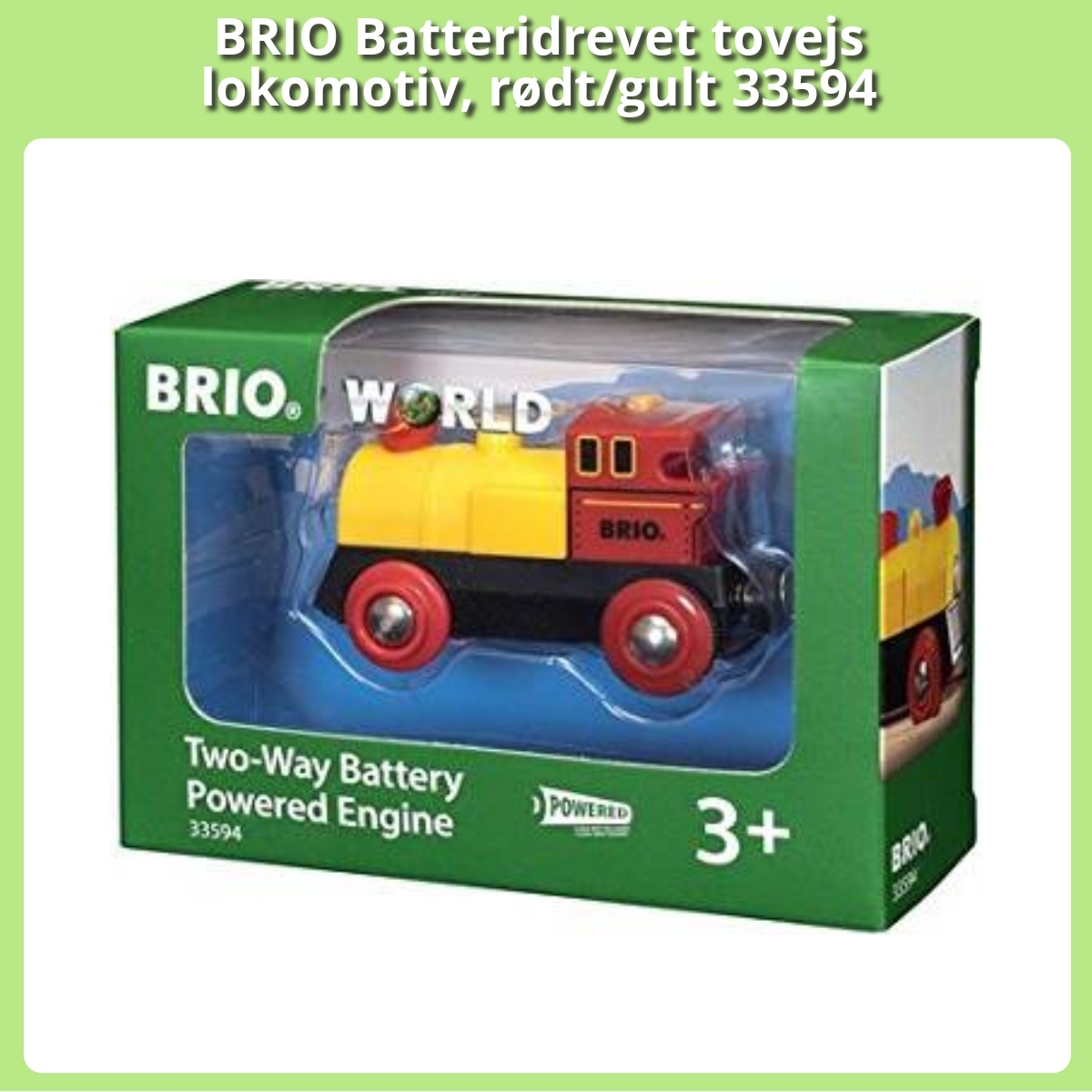 Anmeldelse af BRIO Batteridrevet tovejs lokomotiv, rødt/gult 33594