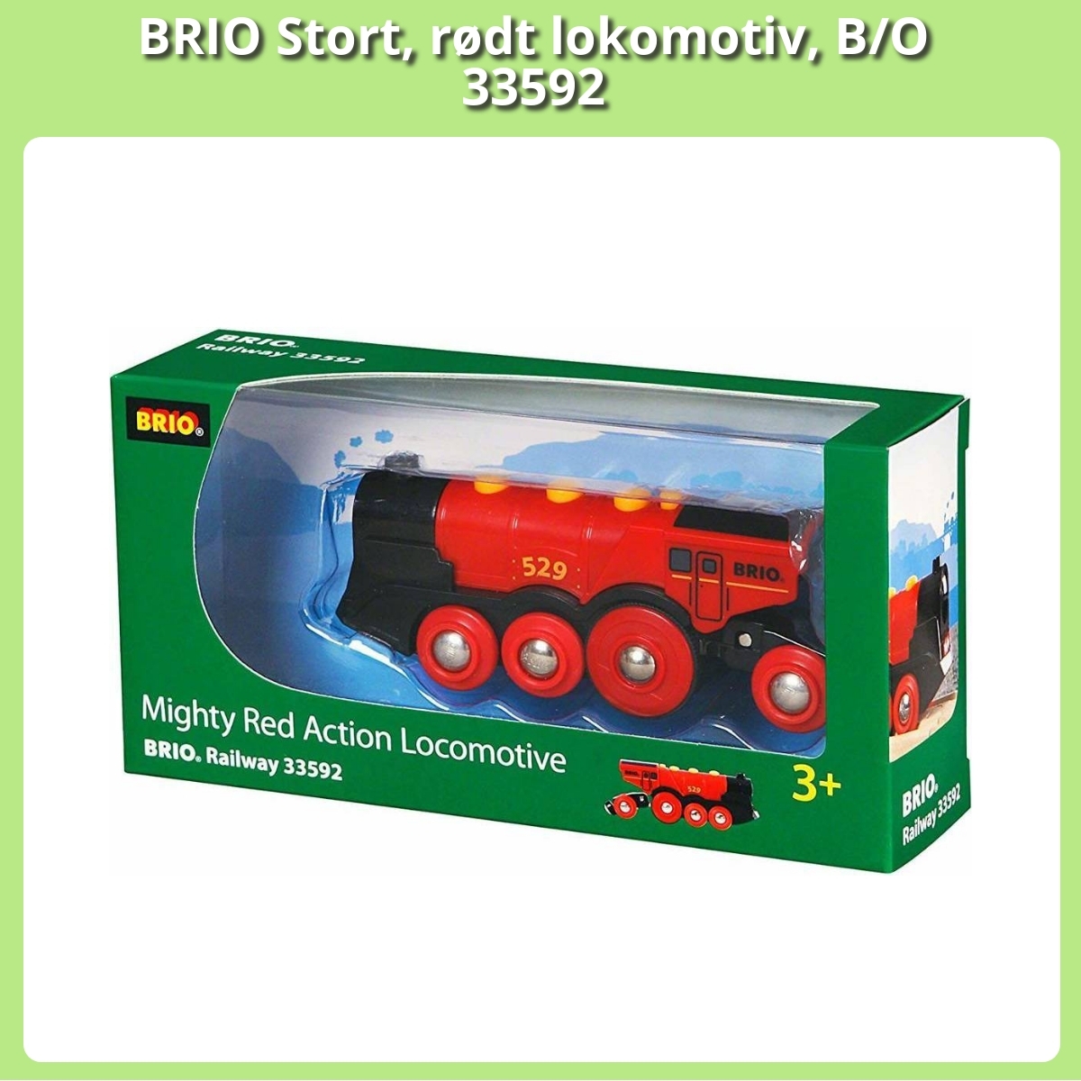 Anmeldelse af BRIO Stort, rødt lokomotiv, B/O 33592